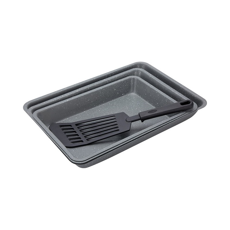 BWSET076 Roaster Pan with Set With Plastic Spatula